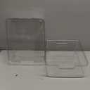 BINO | Plastic Storage Bins, Medium - 2 Pack | THE LUCID COLLECTION | Multi-Use Built-In Handles | BPA-Free | Clear Storage Containers | Fridge Organizer | Pantry & Home Organization