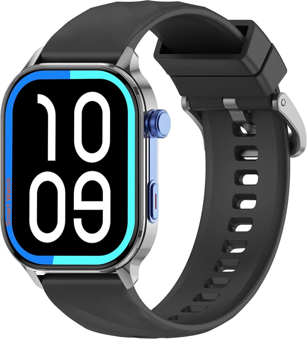 LC212 AI Smartwatch with App Downloads, 32GB Storage, Custom Watch Faces, Voice Assistant, Music & Video Support, 2.04" Full Display, Health Tracking & 100+ Sports Modes (BLACK)