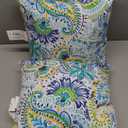South Pine Porch Outdoor 17-inch Square Accent Pillow, Set of 2, Baltic Paisley 2 Count