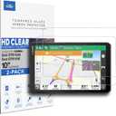 [2-PACK] Tempered Glass Screen Protector for Garmin Dezl OTR1000, OTR1010, OTR1020 10 Inch Touchscreen Anti Finger Print (HD Clear)