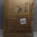 Car Floor mats & Cargo Liner and Backrest Mat Full Set Compatible for Honda CRV 2025 2024 2023 All-Weather Rubber Mat Protector Non-Hybrid Black.(Cargo Tray in Lowest Position)