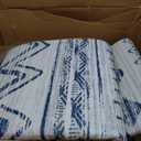 Miukiki 10x14 Area Rugs for Living Room Non Slip Washable Rug Blue