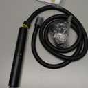 BESy Black Brass 2 In 1 Function Handheld Shower Head Set High Pressure 7 Inch Shower Head High Flow Hand Shower Wand with 59 Inch Hose, Bracket, Matte Black Finish