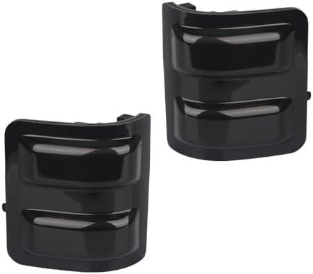 RAVSOFT Side Mirror Marker Light Smoked Lens Turn Signal Compatible with 2008-2016 Ford F250 F350 F450 F550 Super Duty, Pack of 2
