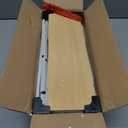 VASAGLE Slim Rolling Cart, 5-Tier Storage Cart, Narrow Cart with Handle, 5.1 Inches Deep, Metal Frame, for Kitchen, Dining Room, Living Room, Home Office, Oak Beige and Classic White ULRC034W09