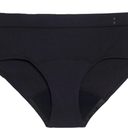 Thinx for All Period Underwear, Everyday Comfort Brief, Holds Up to 12 Regular Tampons*, Period Panties, Leakproof, Reusable & Controls Odor, Black + Storm with Lace, 1 Pack, M