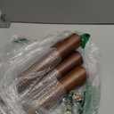 FoDau770 Brown Rubber Wood Furniture Legs 16 Inches, Slant Tapered Wood Feet Mid Century Sofa Legs Set of 4, 5/16" UNC Furniture Feet Replacement Parts for Cabinet Couch Dresser Chair Ottoman Table