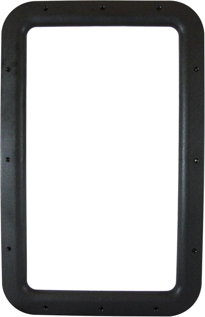 Valterra A77012 Black Carded Interior Entrance Door Window Frame (OD: 15.75" W x 24.75" H; ID: 12" W x 21" H)