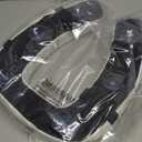 Lunderg Padded Toilet Seat Riser for Seniors - Adds 2 inches. Universal Fit - FIRM Raised Toilet Seat Cushion with High-Density Foam for Enhanced Comfort & Elevation. Post-Surgery Must have (White)