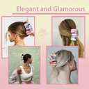 2 Pcs Book Hair Claw Clips Back to School Hair Clips for Thin Hair Funny Teacher Hair Jaw Barrettes Cute Hair Accessories for Women Book Lovers Teachers Approbation Present