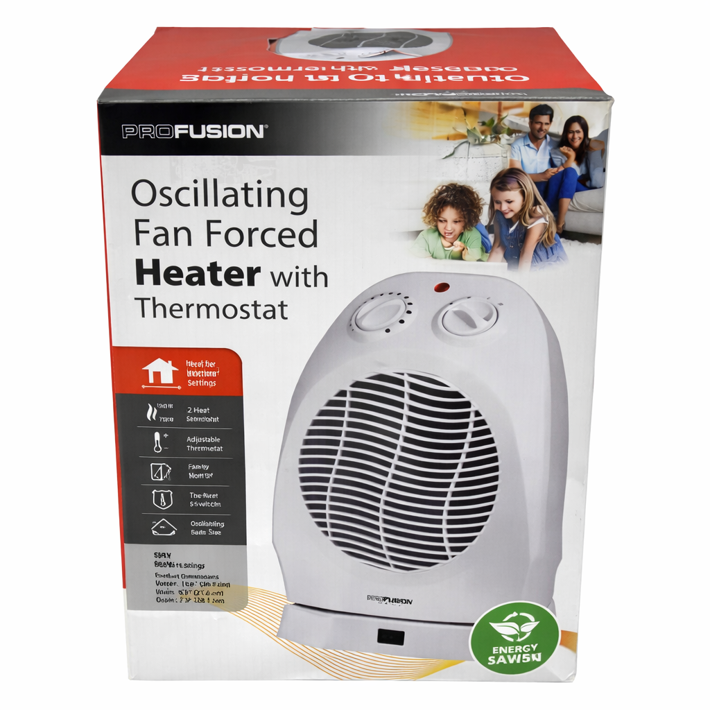 ProFusion Oscillating Fan Forced Heater with Thermostat