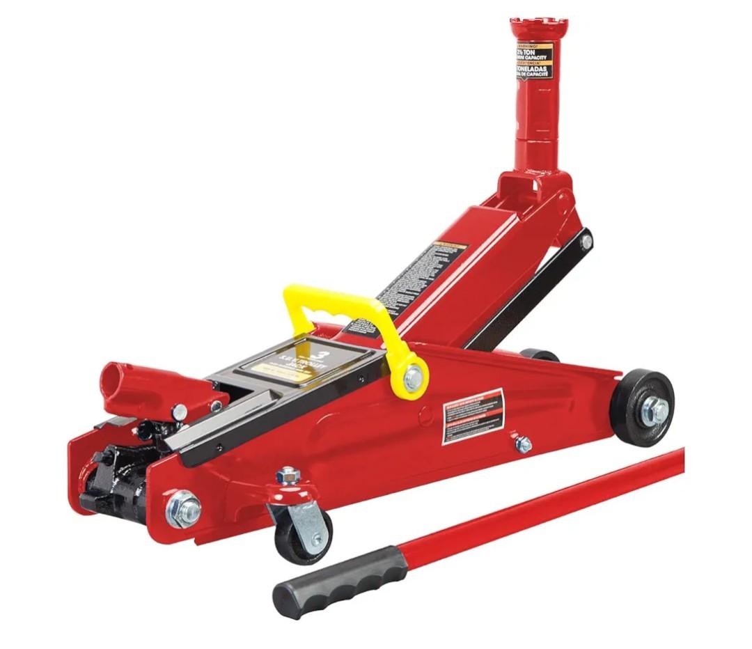 BIG RED T83006 Torin Hydraulic Trolley Service/Floor Jack with Extra Saddle (Fits: SUVs and Extended Height Trucks): 3 Ton (6,000 lb) Capacity, Red