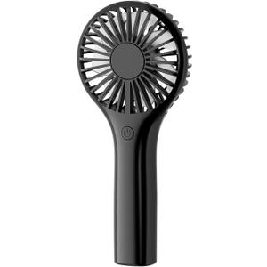 TriPole Mini Handheld Fan Portable Personal Fan with 3 Speeds, Strong Wind Battery Hand Held Fan for Travel Trip Outdoor Concerts, Cute Small Rechargeable Lash Fan for Makeup Skincare Drying, Black