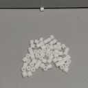 Pasimy 200 Pcs White Nylon Spacers 1/2 '' Thick, 1/2 '' Od 0.194 '' ID Round Rubber Plastic Washers Electrical Outlet Screw Spacers for Robotics Electrical Screws, Switch and Receptacle