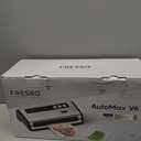 FRESKO Vacuum Sealer Machine with Automatic Bag Detection, Double Heat Seal, Compact Food Sealer, Easy to Use, Starter Kit (Silver)