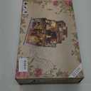 Spilay DIY Miniature Dollhouse Kit with Wooden Furniture,1:24 Scale Mini House with Dust Proof Cover & Music Box,Best Valentine's Day (M2132)