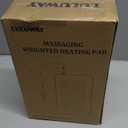 Weighted Heating Pad with Massager Electric Heating Pad for Back with Massaging Vibration, 3 Heating Levels & 3 Massage Types, XXXL Large Size Heating Pad, 33 x 17, Grey