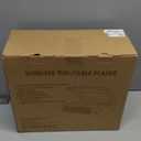 Vinyl Record Player Turntable with Built-in Bluetooth Receiver & 2 Stereo Speakers, 3 Speed 3 Size Portable Retro Record Player for Entertainment and Home Decoration (Brown)