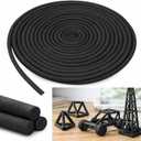 Frienda 5/8 Inch x 40 Ft Black Foam Noodles for Crafts Versatile Pool Noodles Foam Tubes Cylinder Rods for Modeling, DIY Arts and Crafts Supplies