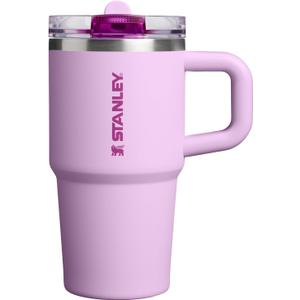 STANLEY Quencher ProTour Flip Straw Tumbler with Leakproof Lid 20 oz | Built-In Straw & Handle | Cupholder Compatible for Travel | Insulated Stainless Steel Cup | BPA-Free | Soft Orchid