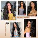 30 Inch 13x6 Lace Front Wigs Human Hair 200 Density Body Wave HD Lace Frontal Wigs Human Hair Pre Plucked with Baby hair Natural Color Glueless Wigs for Women
