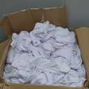 Craft And Party 50 Pack White Spandex Folding Chair Covers, Stretch Polyester Slipcovers for Wedding, Party & Dining Chairs – Flat Front Design, Universal Fit