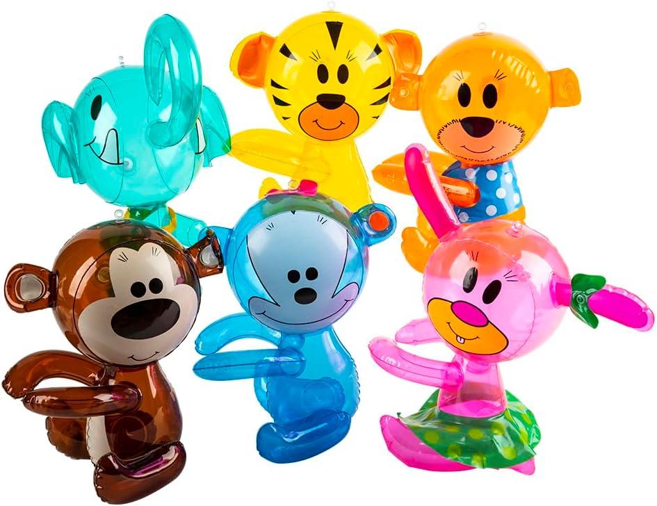 Rhode Island Novelty 14" Hug-Me Zoo Animal Inflate Assortment (Tiger)