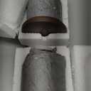 2 Pack Pocket Watch Glass Display Dome Clear Ornament Glass Cloche Display Dome Decorative with Acrylic Stand and Brown Wooden Base for Watch Medals Photos Antique, 4.33 x 3.15 inch