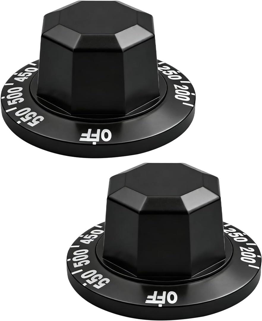 1190573 Thermostat Stove Knob Dial Fit for South bend Range Oven Kitchen Burner, Off/200-550F Replacement Part Control (2 PCS)