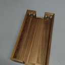Acacia Wood Napkin Holder for Bathroom - Wooden Guest Towel Holder for Dining Table, Kitchen, Cocktail, Decor, Rustic Farmhouse, Bar, Party, Paper - Modern Disposable Hand Towel Holders, 9.5" X 5.5"