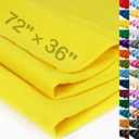 XSEINO Yellow Large Felt Fabric 72" X 36 "(2 Square Yards), 1.4 mm Thick Soft Felt Fabric Sheet for Crafts, Yellow Series Colors Soft Nonwoven Fabric, Fit for Decoration, Sewing, DIY Crafts