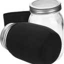 Sprouting Kit with Blackout Sleeves Wide Mouth Mason Jars Stainless Steel Sprout Lids for Indoor Growing of Broccoli Mung Beans and More