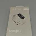 Fitbit Charge 6 Fitness Tracker with Google apps, Heart Rate on Exercise Equipment, 6-Months Premium Membership Included, GPS, Health Tools and More, Porcelain/Silver, One Size (S & L Bands Included)