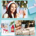 2 x 32 Christmas Postcards, Dreamy Snow Cottage Pattern, Winter Postcards Miniature Scenes Style Set, Xmas Cards for Holiday Wishes Party Favors, 4 x 6 Inch