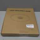 RGB LED Ceiling Light, with Bluetooth Speaker, 24W 11Inch Smart Music Ceiling Lamp with App and Remote Control, 3000K-6500K Color Changing Lights Fixture for Child Bedroom Bathroom, White