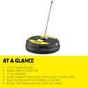 Krcher Pressure Washer Surface Cleaner 15", Quick Connect, 2600-3200 PSI, Ideal for Driveways, Patios, Decks, Sidewalks