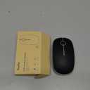 VssoPlor Wireless Mouse, 2.4G Slim Portable Computer Laptop Mouse with Nano Receiver Quiet Silent Optical Mice for Notebook, PC, Laptop, Computer-Black and Silver