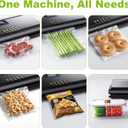Updated Patented Food Preserver Vacuum Sealer Fully Automatic Heat Sealer Machine, Multi-Functional Food sealer Machine Food Bag Sealer with 20ft Bags 30 Vacuum Bags