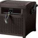 Suncast Hose Reel with Smart Trak Hose Guide, Water-Tight Connection, Durable Resin Construction, 225' Hose Capacity, Brown, Made in the USA