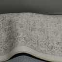 Gray Runner Rug 2'6"x8' Washable Carpet for Hallway Kitchen Vintage Distressed Non Slip Indoor Grey Retro Floral Bedroom Accent Throw Long Rug Bathroom Office Laundry Dining Living Room