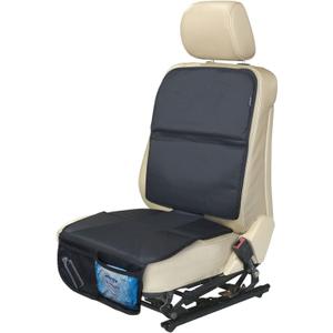 Car Seat Protector, for Baby Seat with Mesh Pockets Keeps Your Car Seat Tidy and Neat - Prevents Skid Marks, Wears and Tears Black