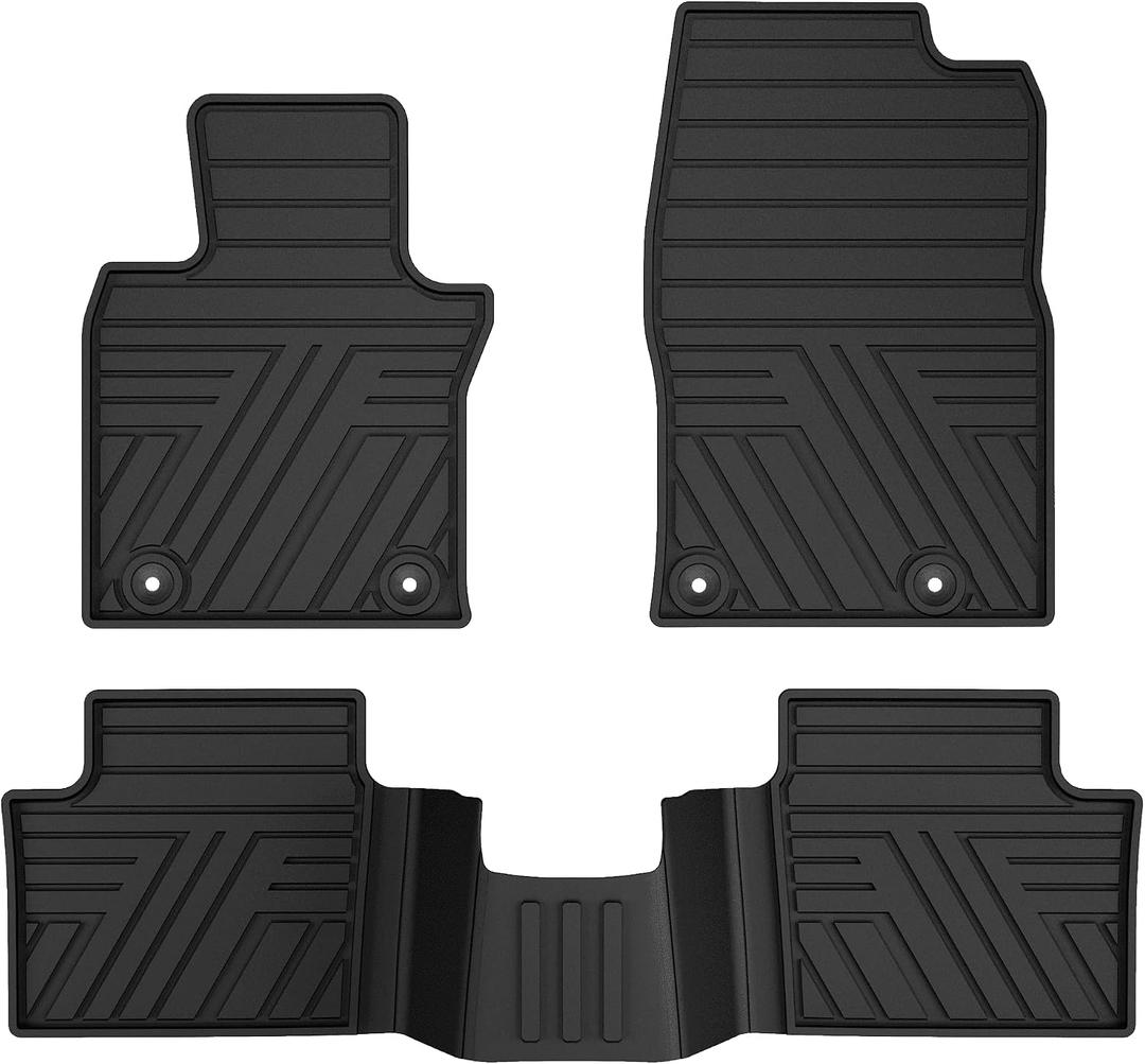 TTX LIGHTING Rubber Floor Mats for Mazda CX-30 2020-2026
All Weather Anti-Slip Automotive Custom Fit Car Liners, 1st & 2nd Row, Black