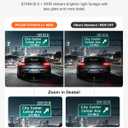 3 Channel 4K Dash Cam with STARVIS 2 Sensor, Free 128GB Card and WiFi 6 up to 20MB/s, Dash Camera for Cars with Front Rear Inside, 4K 2K 1080P, IR Night Vision, GPS, 24H Parking Mode, G-Sensor