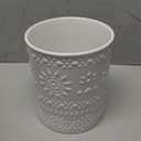 LOVECASA Extra Large Kitchen Utensil Holder, 7.2" Ceramic Farmhous Utensil Holder For Kitchen Countertop Dcor With Heavy And Sturdy Base, Utensil Crock Organizer, White