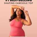SHAPERMINT Scoop Neck Smoothing Cami, Shapewear Tank Top for Women | Scoop neck shaping cami with gentle 360 tummy, back and side smoothing, adjustable straps and seamless everyday layering. (Red, XXL)