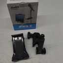 Moukey Tablet Holder for Microphone Stand, Adjustable Mic Music Stand Phone Holder Mount, Compatible with iPad, iPhone, Android, All 4.7 to 12.9 Inches Tablets & Smartphones