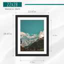 Picrit 22x28 Frame 3 Pack, Black Poster Frame, Display Poster 18 x 24 with Mat or 22 x 28 without Mat for Horizontal or Vertical Wall Mounting
