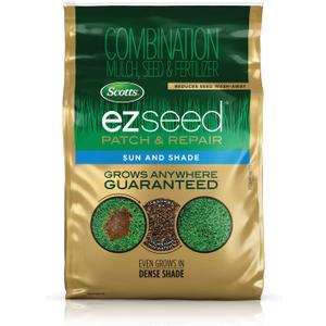 Scotts EZ Seed Patch & Repair for Sun and Shade - Combination Mulch, Sun and Shade Grass Seed & Fertilizer for Bare Spots & Lawn Patch Repair, Covers up to 890 sq. ft., 40 lb. (EXP 08/07/26)
