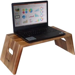 Victor DC075 High Rise Foldable Acacia Wood Laptop Stand