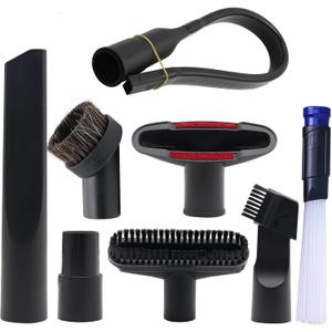 1 1/4" Shop Vacuum Cleaner Attachments Brushes for Vac Accessories 1/4 inch 1 3/8 inch, Set of 8 (vacuum brush kit 8 pack)